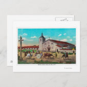 Mission Santa Clara de AsisSanta Clara, CA Briefkaart (Voorkant / Achterkant)