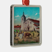 Mission Santa Clara de AsisSanta Clara, CA Metalen Ornament (Rechts)