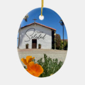 Mission Soledad souvenir Ceramic Ornament (Voorkant)
