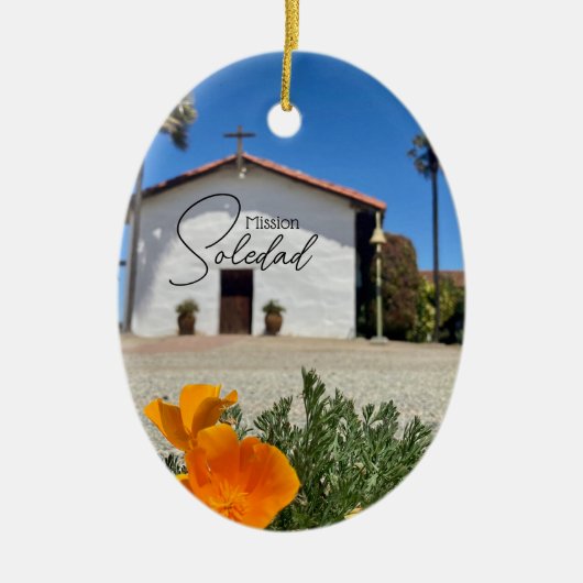 Mission Soledad souvenir Ceramic Ornament (Voorkant)
