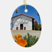Mission Soledad souvenir Ceramic Ornament (Achterkant)
