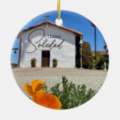 Mission Soledad souvenir ornament kerstboom (Achterkant)