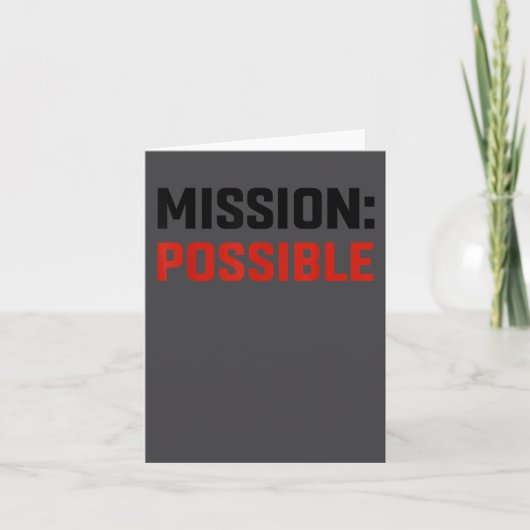 Mission Ssible Motivational Insrational School  Kaart (Voorkant)