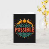 Mission Ssible Motivational Insrational School Kaart (Gele Bloem)