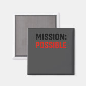 Mission Ssible Motivational Insrational School  Magneet (Voorkant / Achterkant)