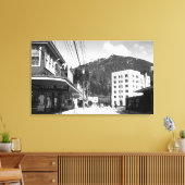 Mission Street in het centrum van Ketchikan Canvas Afdruk (Insitu (Woonkamer))