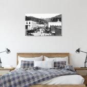 Mission Street van Steamers Bridge in Canvas Afdruk (Insitu (Slaapkamer))