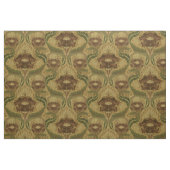 Mission Style Red Flower Blossom Pattern Stof (Fat Quarter)