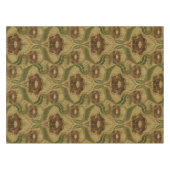 Mission Style Red Flower Blossom Pattern Tafelkleed (Voorkant (Horizontaal))