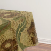 Mission Style Red Flower Blossom Pattern Tafelkleed (Voorbeeld)