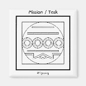 Mission/taaksymbool Magneet (Voorkant)