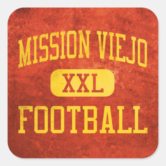 Mission Viejo Diablos Football Vierkante Sticker (Voorkant)