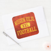 Mission Viejo Diablos Football Vierkante Sticker (Envelop)