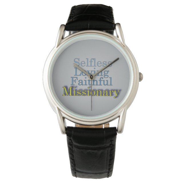 Missionair liefhebbend trouwe horloge (Voorkant)