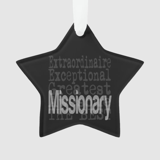 missionaire extraordinaire ornament (voorkant)