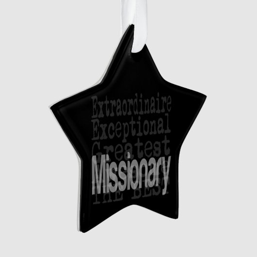 missionaire extraordinaire ornament (voorkant)