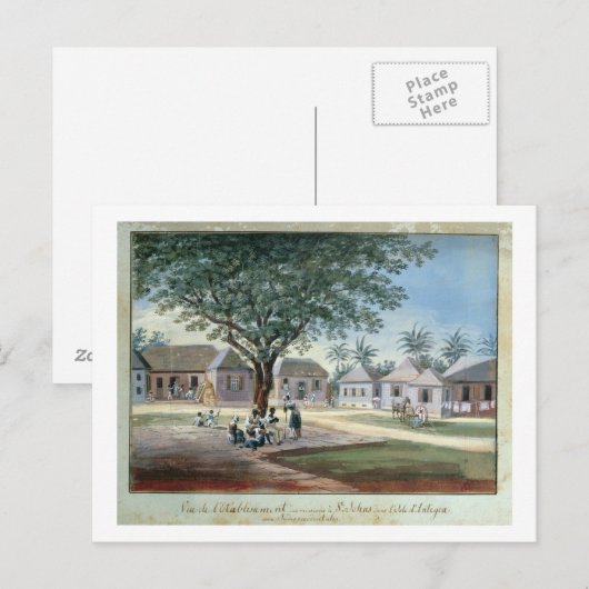 Missionaire gebouwen, St. Johns, Antigua (w/c en Briefkaart (Voorkant / Achterkant)