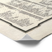 Missionaire Kaart van de wereld (1902) Poster (Hoek)