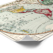 Missionaire kaart van de wereld poster (Hoek)