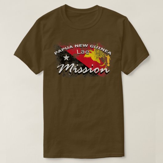 Missionaire missie Papoea-Nieuw-Guinea T-shirt (Design voorkant)