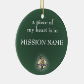 Missionaire versiering van de LDS. personaliseerba Keramisch Ornament (Rechts)