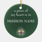 Missionaire versiering van de LDS. personaliseerba Keramisch Ornament (Voorkant)