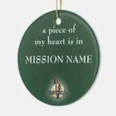 Missionaire versiering van de LDS. personaliseerba Keramisch Ornament (Links)