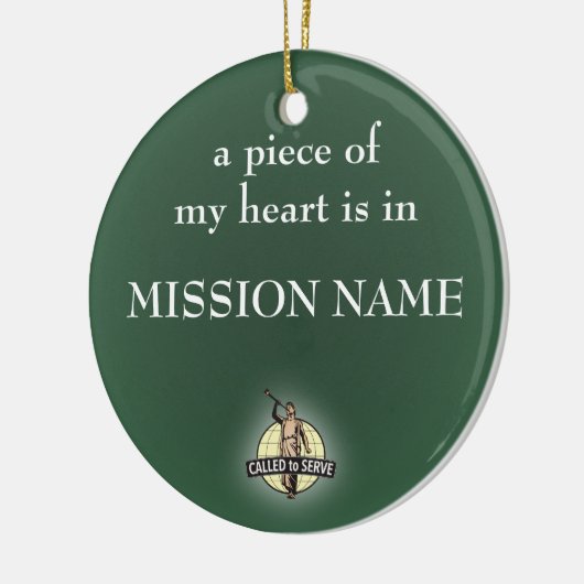 Missionaire versiering van de LDS. personaliseerba Keramisch Ornament (Links)