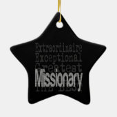 Missionaris Extraordinaire Keramisch Ornament (Achterkant)