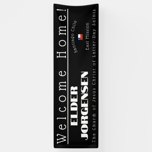 Missionaris Welkom Huis Aangepaste Banner Homecomi (Verticaal)