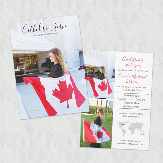 missionarisaankondiging kaart