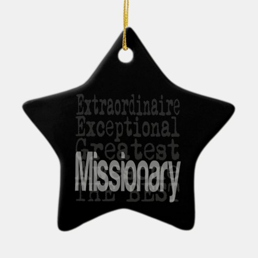 Missionary Extraordinaire Keramisch Ornament (Voorkant)