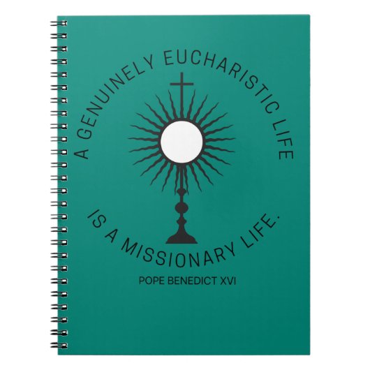 Missionary Life Quote Spiral Photo Notitieboek (Voorkant)