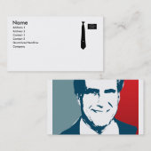 Missionary Romney Costume Visitekaartje (Voorkant / Achterkant)