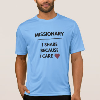 Missionary Share Care™ LDS-Mannen, kleuren, stijle T-shirt