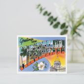 missippi - groeten uit de VS Briefkaart (Staand voorkant)