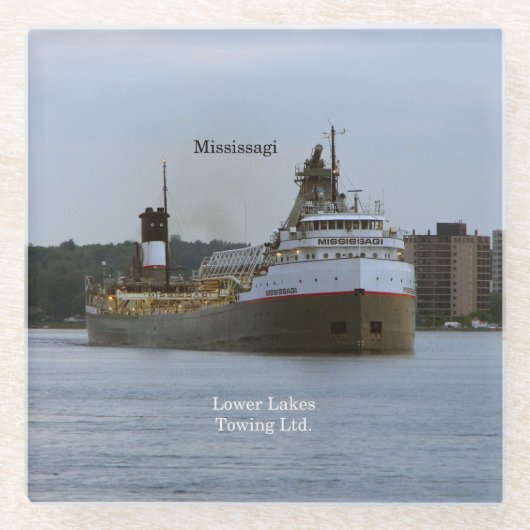 Mississagi-onderzetter Glazen Onderzetter (Voorkant)