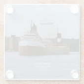 Mississagi-onderzetter Glazen Onderzetter (Achterkant)