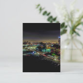 Mississauga, Ontario 's nachts Briefkaart (Staand voorkant)