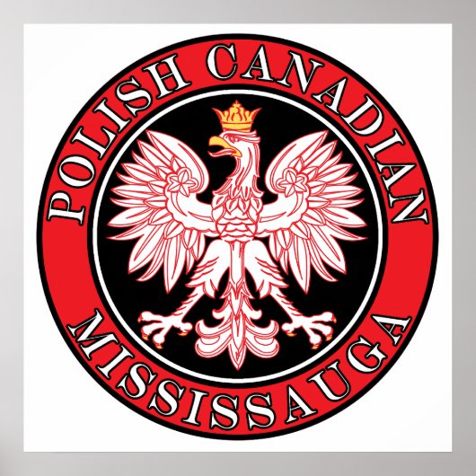 Mississauga Poolse Canadese adelaar Poster (Voorkant)