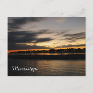Mississipi Sunset Briefkaart