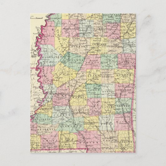Mississippi 10 briefkaart (Voorkant)