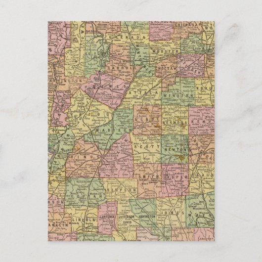 Mississippi 10 briefkaart (Voorkant)