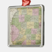 Mississippi 2 metalen ornament (Links)