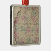 Mississippi 3 metalen ornament (Rechts)