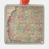 Mississippi 3 metalen ornament (Voorkant)