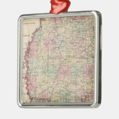 Mississippi 3 metalen ornament (Links)