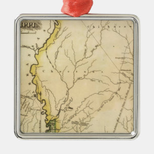 Mississippi 5 metalen ornament