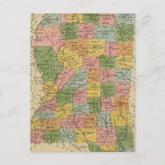 Mississippi 6 briefkaart (Voorkant)