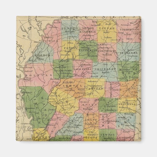 Mississippi 6 magneet (Voorkant)